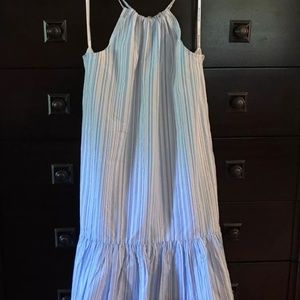 Southern Tide Ivette Multi Blue Seersucker Dress